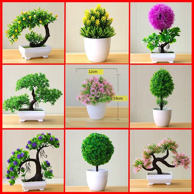 Bonsai Gardenia - Artificial Small Tree Potted Plant Fake