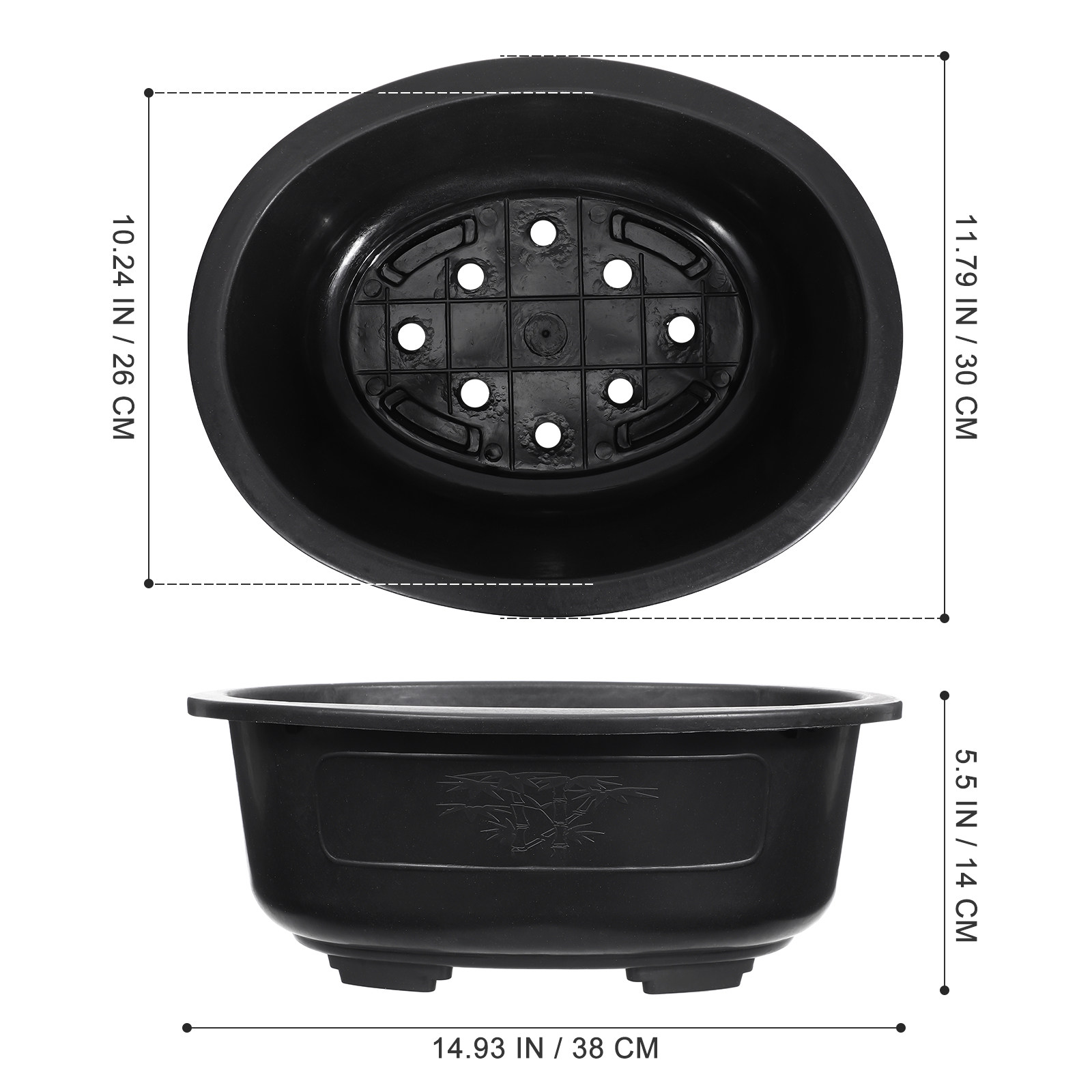 2Pcs Large Oval Flowerpot Plas - Bonsai Vertical Garden review and price
