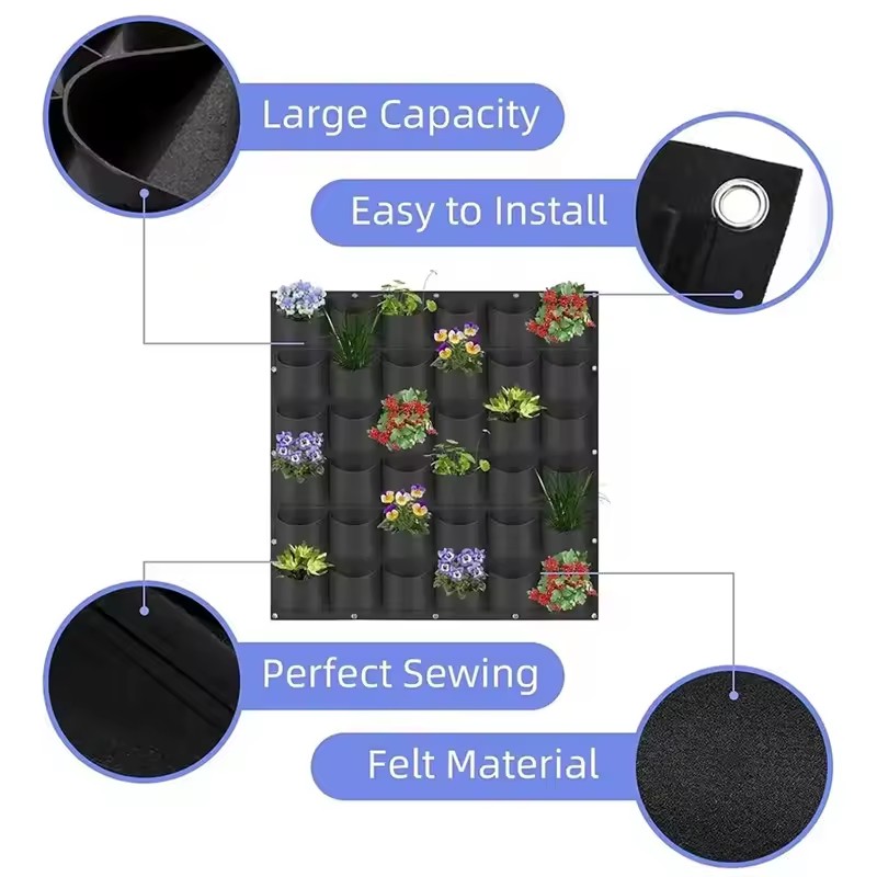 Wall Hanging Planting Bag Mult - Bonsai Vertical Garden review and price