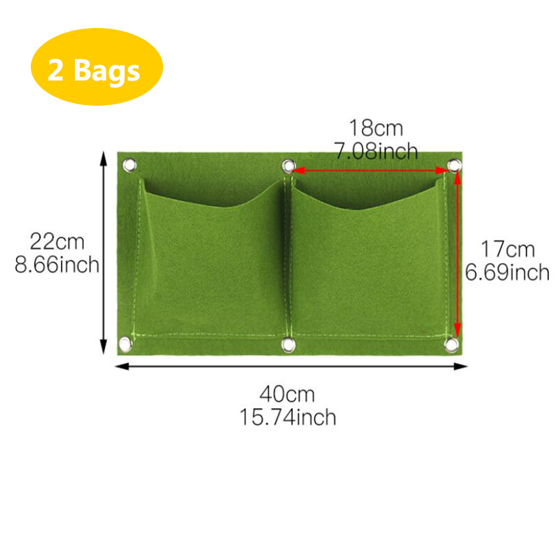 Wall Hanging Planting Bags Poc - Bonsai Vertical Garden review and price