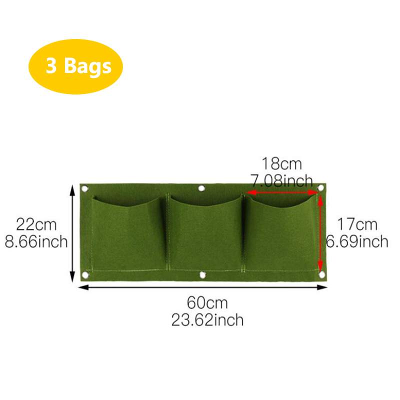 Wall Hanging Planting Bags Poc - Bonsai Vertical Garden review and price