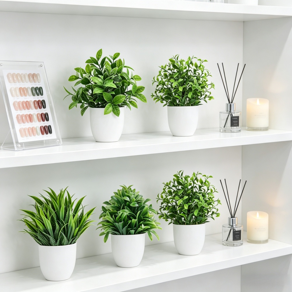 4pcs/set Mini Artificial Plant - Bonsai Gardenia review and price