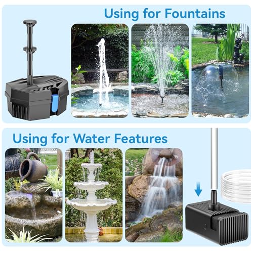 8W Solar Fountain Pump With 30 - Bonsai Garden Fountain review and price