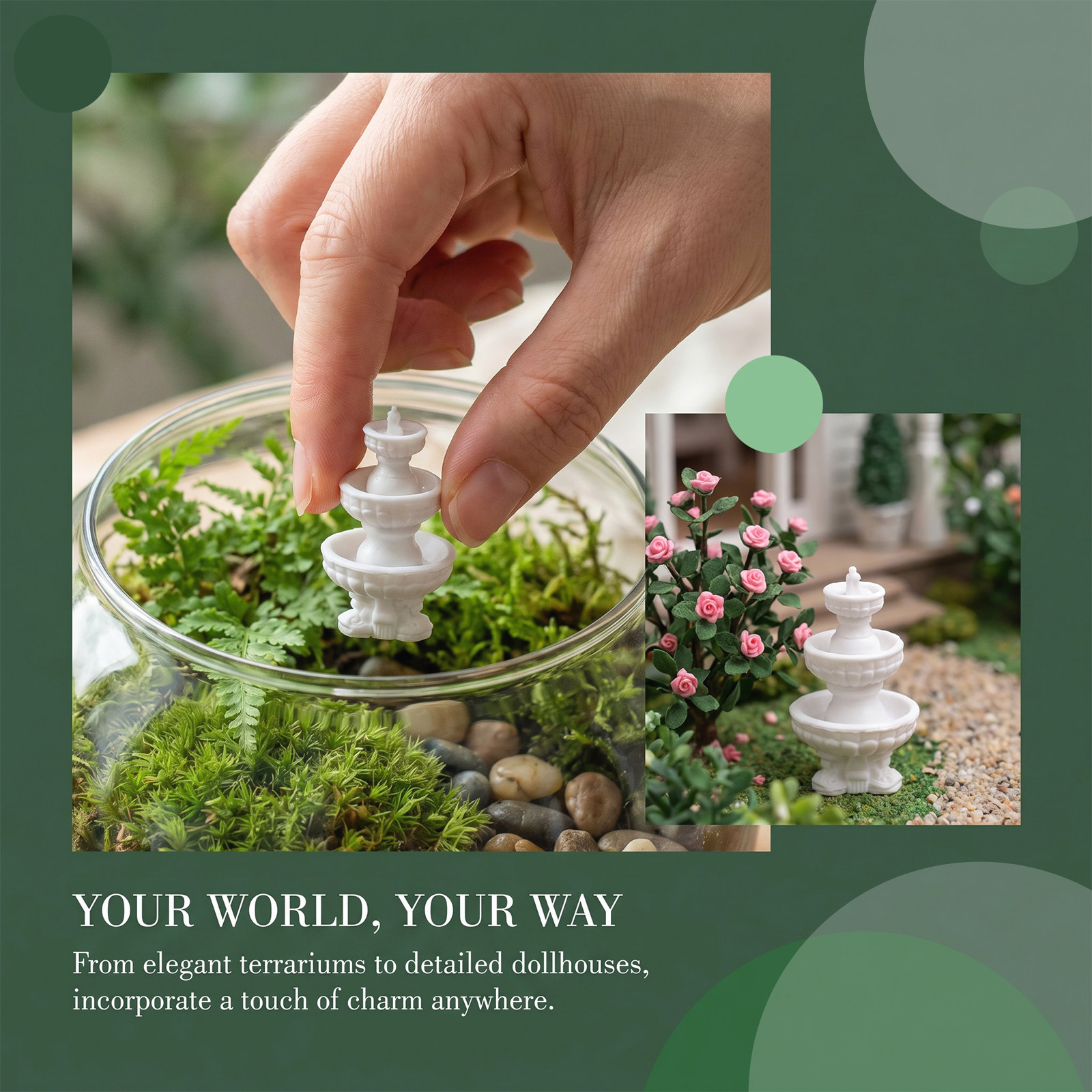 Micro Landscape Fountain Plast - Bonsai Garden Fountain review and price